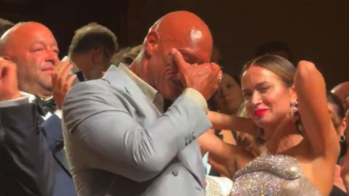 Dwayne Johnson na premierze "The Smashing Machine"