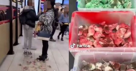 Palestyńczyk wysypał zawartość kartonu na podłogę. Groza w McDonald's