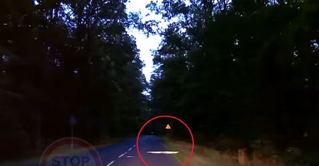 Zobaczył ją przy drodze. "Jezu". Aż się zatrzymał