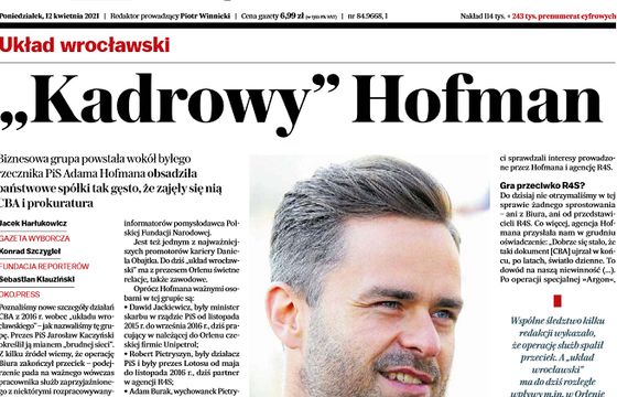 „Gazeta Wyborcza” i OKO.press: odrzucamy skandaliczne żądania agencji Adama Hofmana, to napaść na wolne media