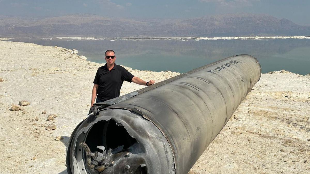 Pocisk, który spadł na Izrael