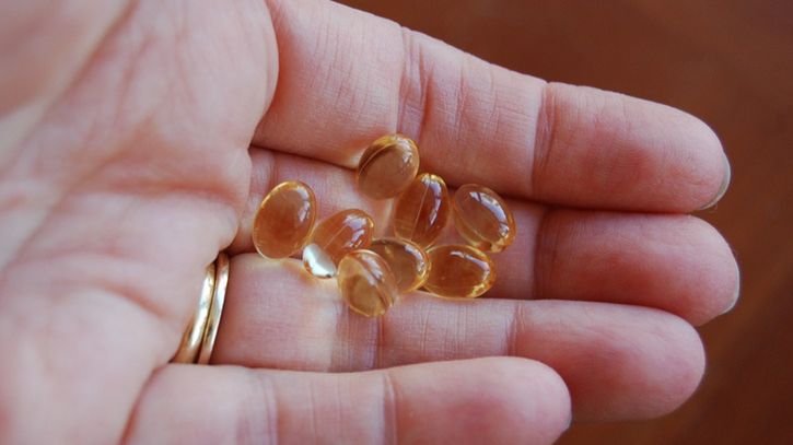 Pills in woman's hand
Vitamin pills in the palm of a female adult hand
Jessica Kirk
vitamin d, nutritional supplement, capsule, healthy lifestyle, palm of hand, vitamin, only women, healthcare and medicine, photography, one person, medicine, adults only, adult, people, pill, women, close-up, lifestyles, prescription medicine, human hand, illness, painkiller, dose, wellbeing, alternative medicine, healthy eating, softness, transparent, smooth, studio shot, science, directly above, still life, pharmacy, indoors, cod liver oil, taking medicine, fish oil, omega-3, vitamin e