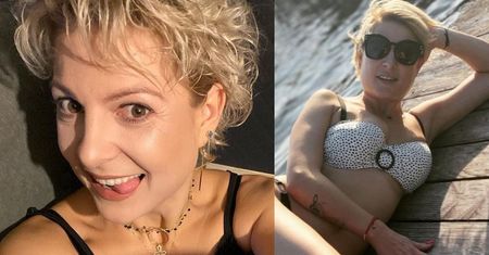 Magdalena Narożna wygina się w bikini na mazurskim pomoście (ZDJĘCIA)