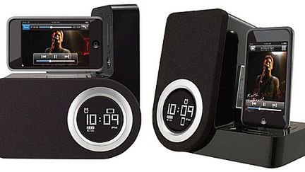 Obrotowy budzik - stacja dokująca dla iPhone 1