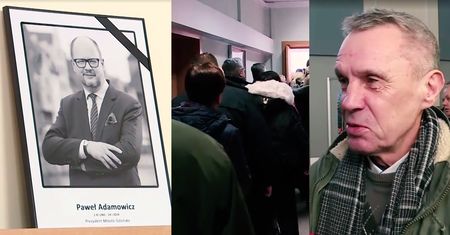 Tłum chętnych do księgi kondolencyjnej Pawła Adamowicza. "Jego serce zawsze będzie biło w Gdańsku"