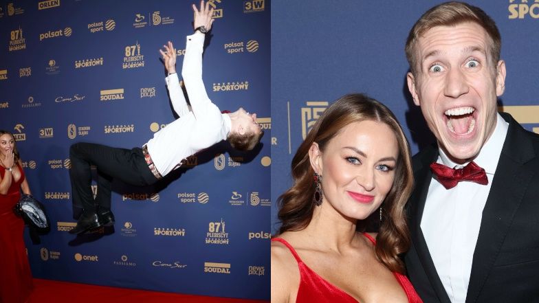 Piotr Lisek i Aleksandra Wiśnik