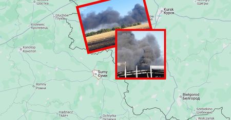 Atak na Sumy. Kłęby dymu nad miastem