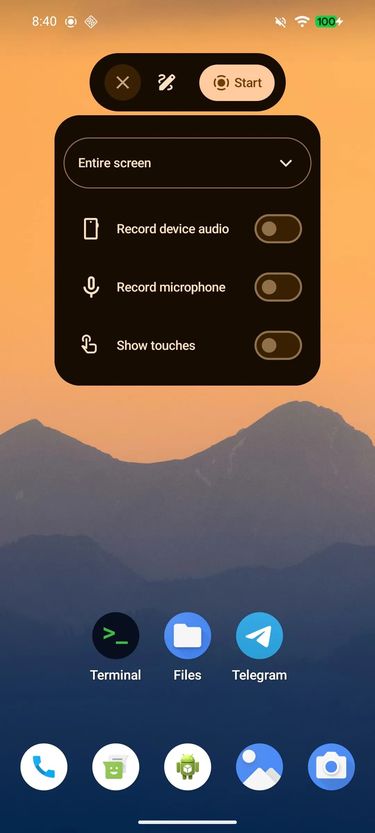 Nagrywanie ekranu w Androidzie 17