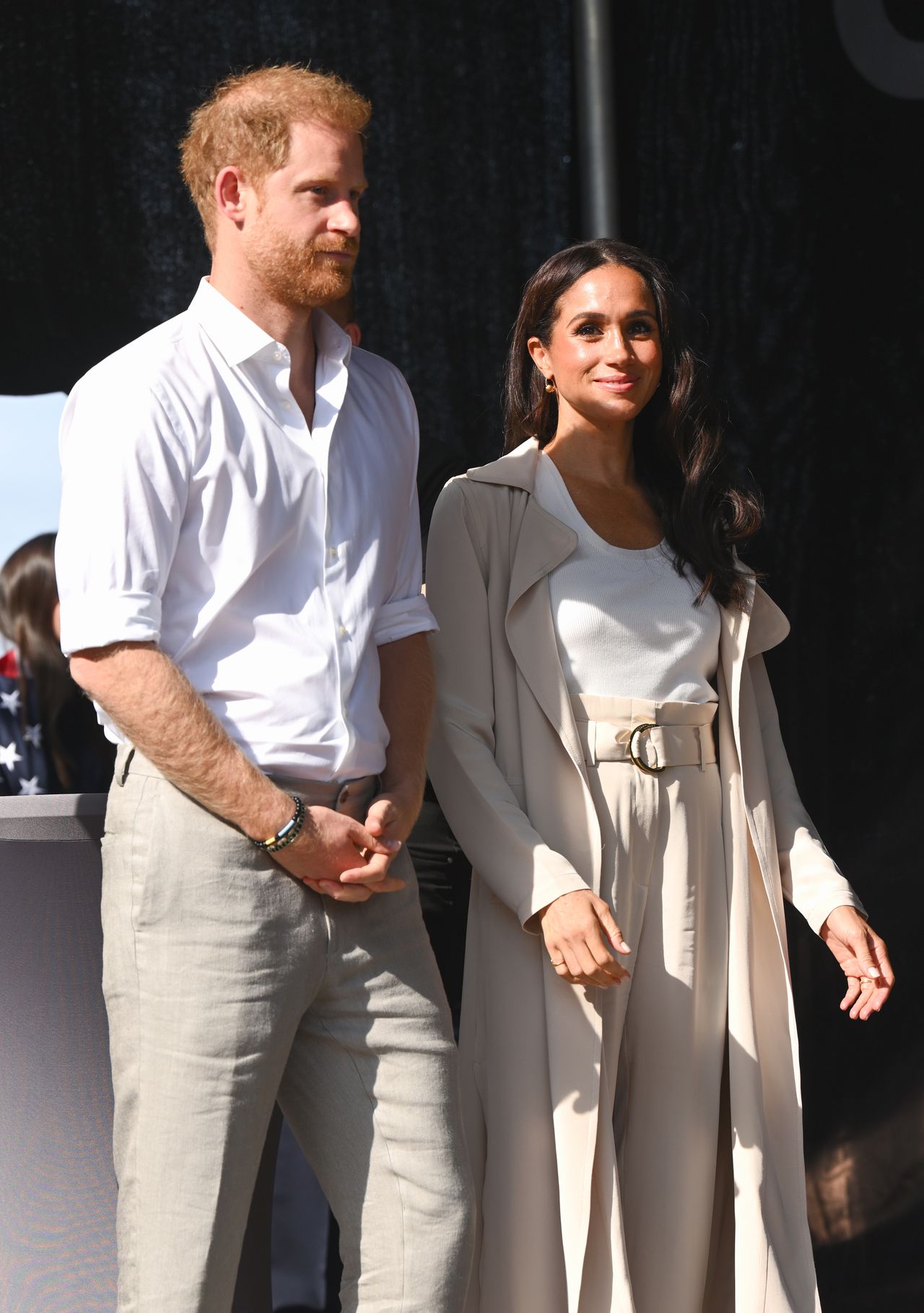 2023 Invictus Games Düsseldorf
DUSSELDORF, GERMANY - SEPTEMBER 16: Prince Harry, Duke of Sussex and Meghan, Duchess of Sussex attend the swimming medal ceremony during day seven of the Invictus Games Düsseldorf 2023 on September 16, 2023 in Dusseldorf, Germany. (Photo by Karwai Tang/WireImage)
Karwai Tang