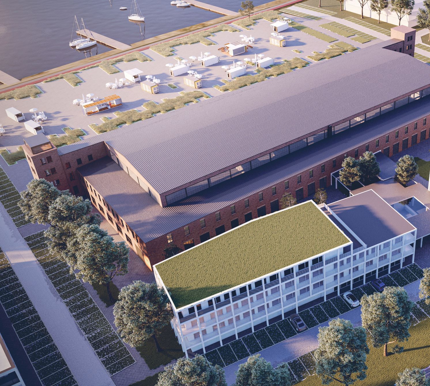 Zabytkowa Fabryka Samolotów w Mielnie/ Hotel z dostępem do jeziora Jamno oraz morza Bałtyckiego 