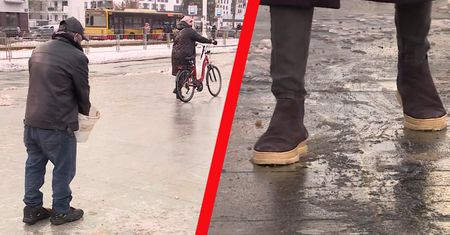 Ślizgawica w Warszawie. "Jest strasznie, można zrobić sobie krzywdę"