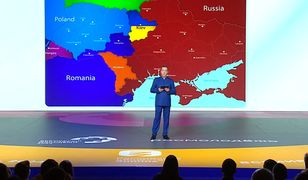 Miedwiediew w szale. Dokonał rozbioru Ukrainy. Pokazał mapę