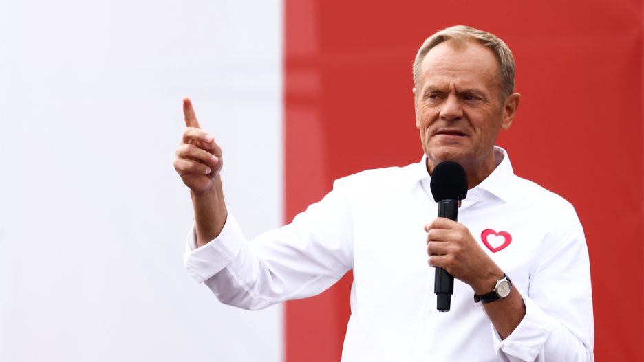 Donald Tusk podczas Marszu Miliona Serc
