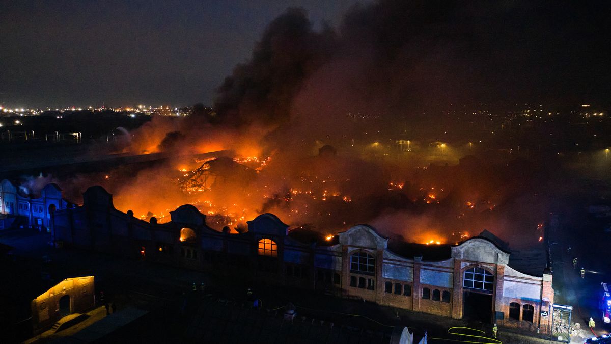 Pożar w Gdańsku. Ogień na Wyspie Portowej
