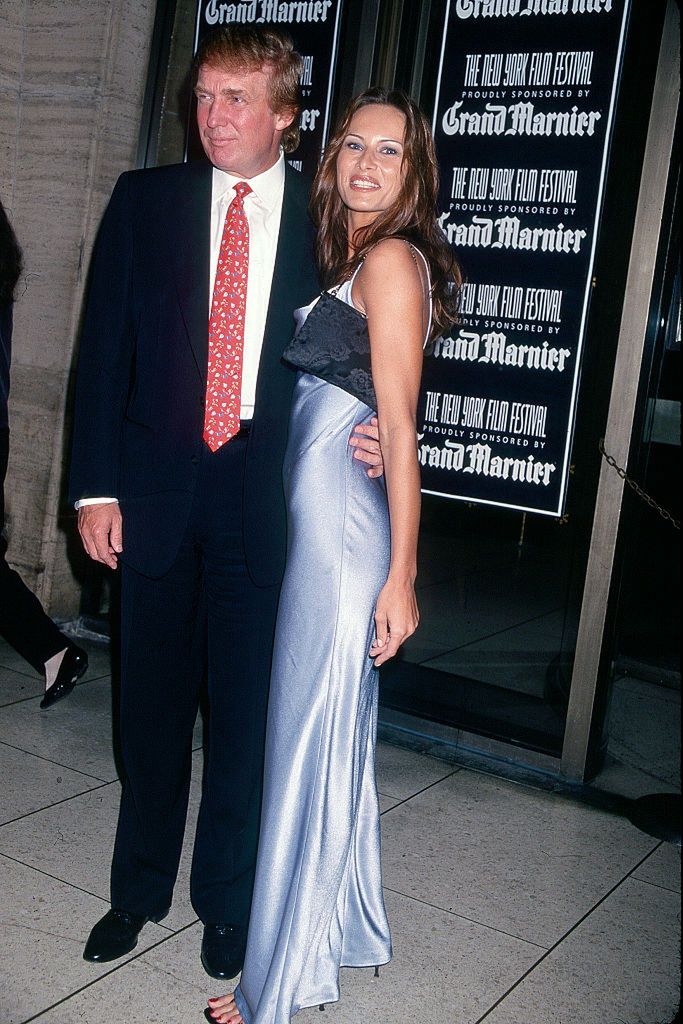 Donald and Melania Trump in 1998.