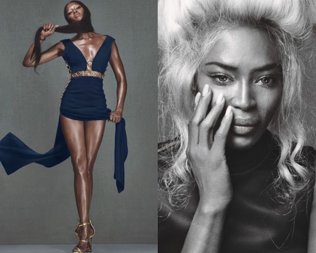 Płacząca Naomi Campbell pozuje dla "W Magazine"