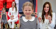 Kate Middleton zadaje szyku na Igrzyskach Wspólnoty Narodów w białym garniturze za 12 TYSIĘCY ZŁOTYCH. Show skradła jednak 8-letnia Charlotte (ZDJĘCIA)