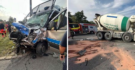 Wypadek w Warszawie. Radiowóz zgnieciony, 8 policjantów w szpitalu