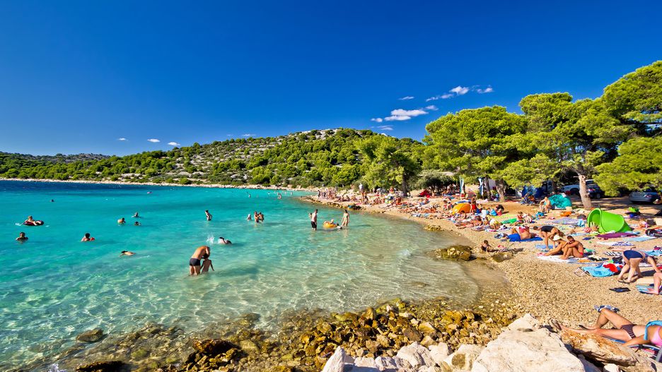 Plaże w Chorwacji zawsze są pełne turystów