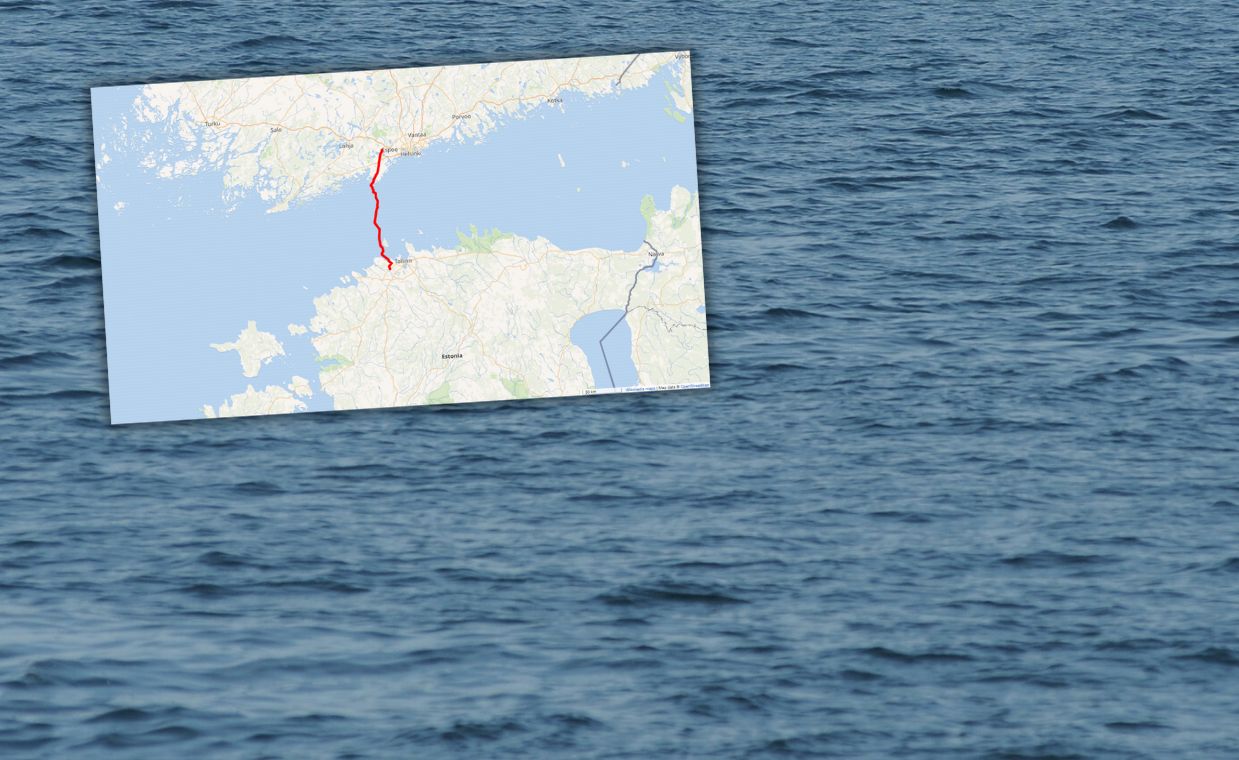 The cause of the undersea power cable failure between Finland and Estonia is unknown, photo. Wikimedia (map)
