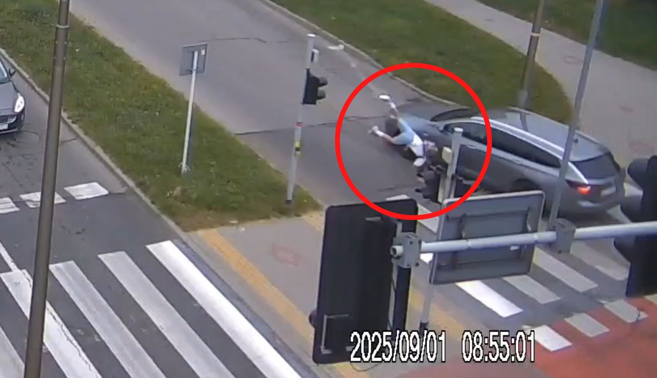 12-latek aż wyleciał w powietrze. Porażające nagranie