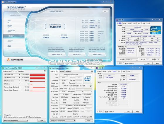 Intel Haswell Core i5 procesor próbka inżynieryjna grafika HD 4600 wydajność 3DMark Vantage