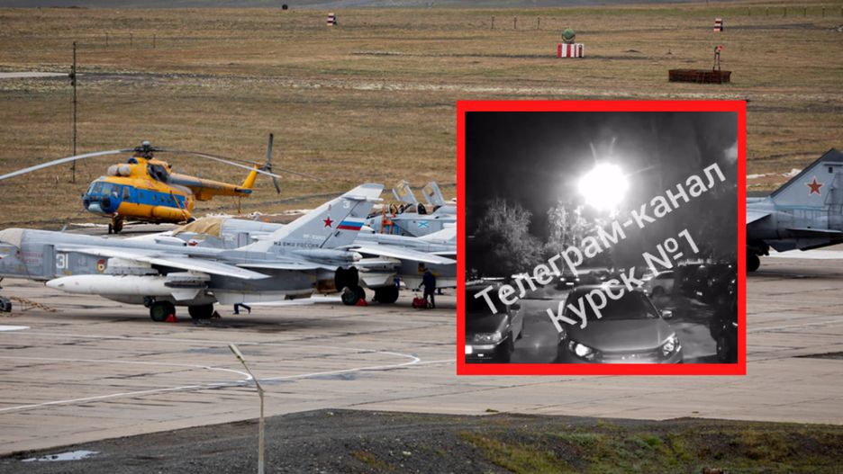 Kijów znów chwali się udaną akcją. Tym razem dronami zaatakowana została baza w Kursku