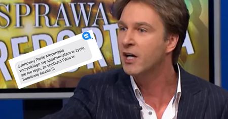 Spotkała Kaszewiaka w saunie. Potem wysłała mu taką wiadomość