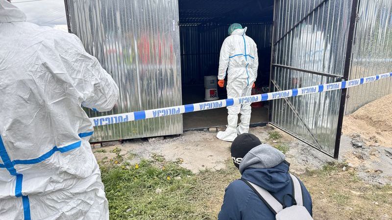 Zabójstwo w Płaczewie. W tym garażu ukryto zwłoki Krzysztofa