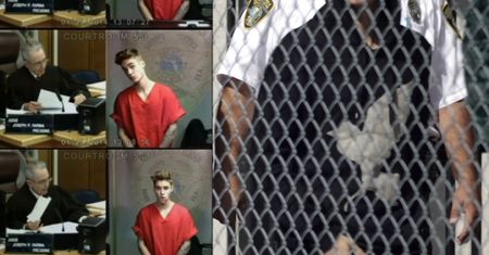 Bieber wyszedł za kaucją! (ZDJĘCIA Z SĄDU I WIĘZIENIA)