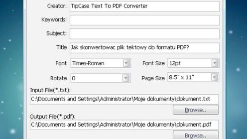 Jak skonwertować plik tekstowy do formatu PDF? 1