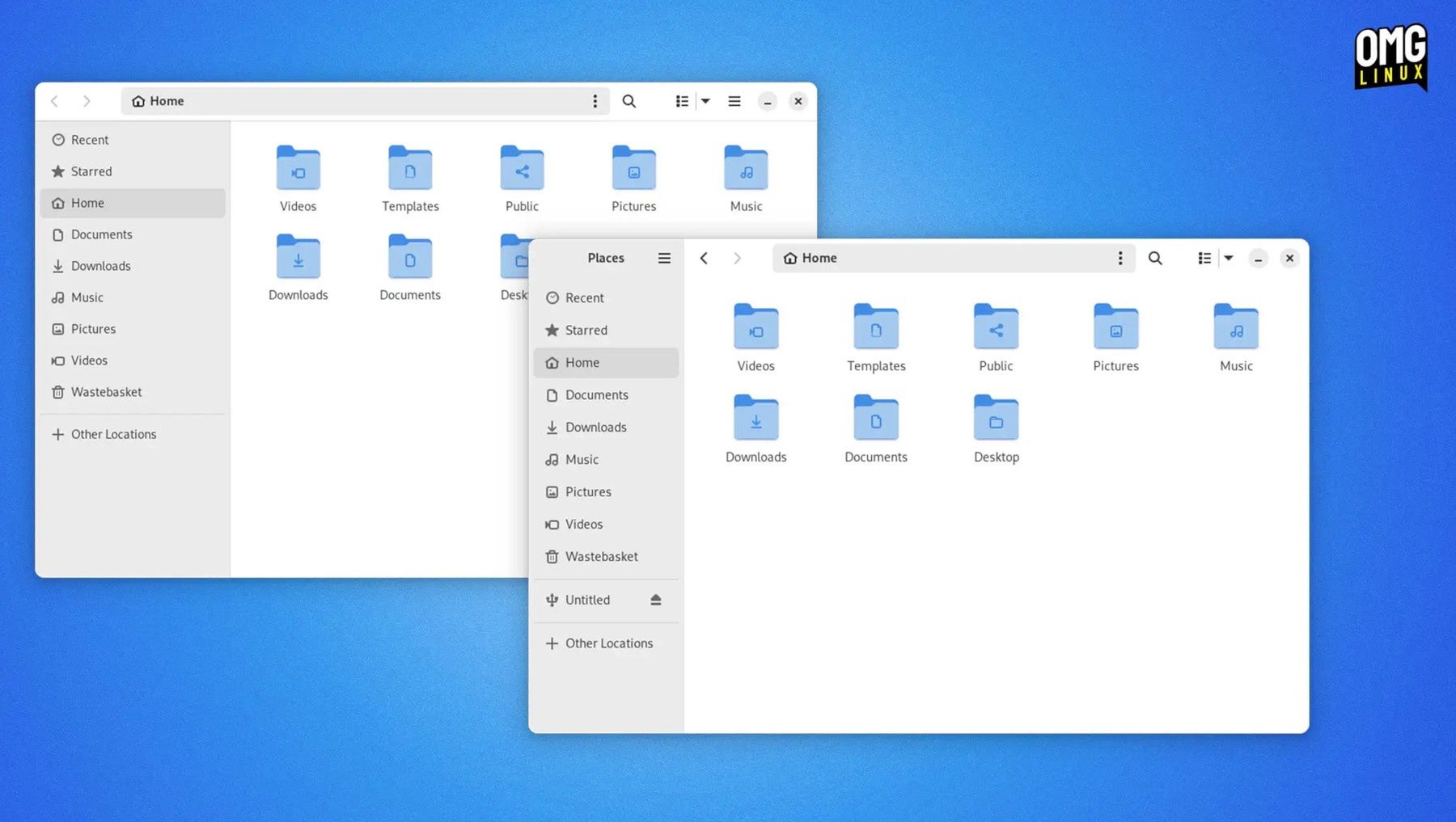 Stary (z tyłu) i nowy (z przodu) Nautilus
