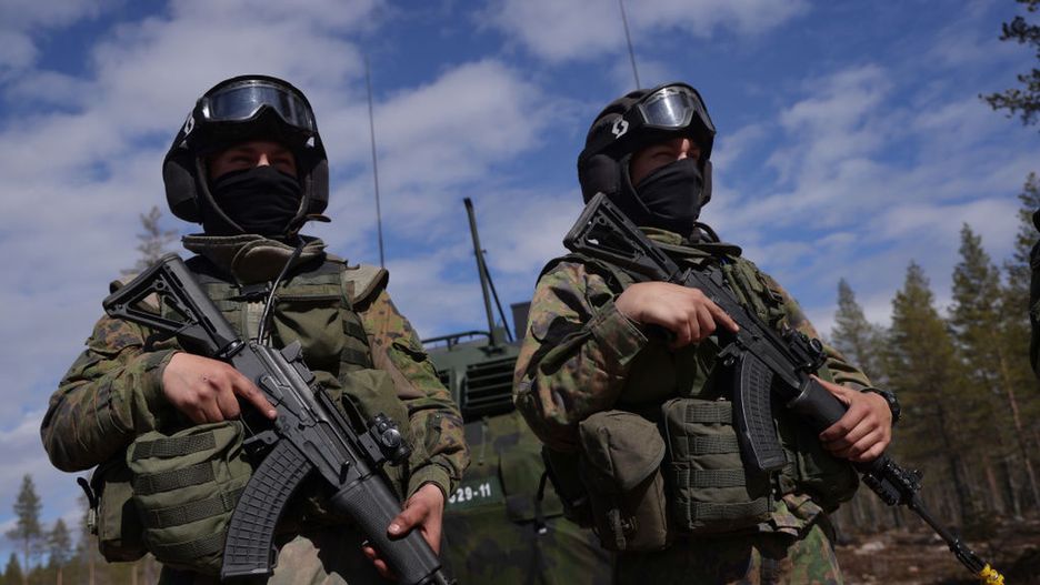 Finland Holds Lightning Strike 22 Military Exercise
ROVANIEMI, FINLAND - MAY 23: Finnish conscript soldiers participate in the LIST 22 live-fire Lightning Strike military exercises at the Rovajärvi training grounds on May 23, 2022 near Rovaniemi, Finland. Finland, after decades of neutrality, is applying along with Sweden for membership in the NATO military alliance as a consequence of Russia's military invasion and ongoing war in Ukraine. Russia, which shares a 1,340km long border with Finland, has reacted angrily to the move and has shut down all natural gas exports to Finland in response. (Photo by Sean Gallup/Getty Images)
Sean Gallup