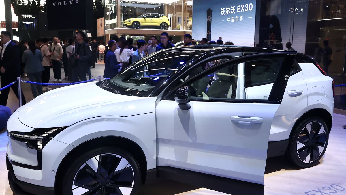 2024 Beijing International Automotive Exhibition OpensBEIJING, CHINA - APRIL 25: Volvo EX30 electric SUV is on display during the 2024 Beijing International Automotive Exhibition (Auto China 2024) at China International Exhibition Center on April 25, 2024 in Beijing, China. (Photo by Yi Haifei/China News Service/VCG via Getty Images)China News Servicechina, first show, alternative energy