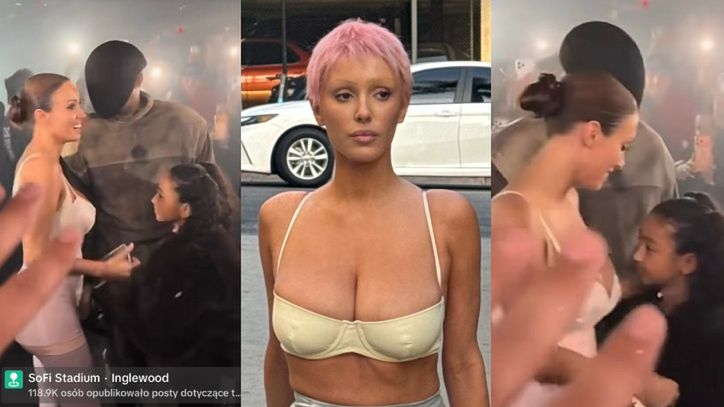 Bianca Censori tuli się z dziećmi do Kanye Westa