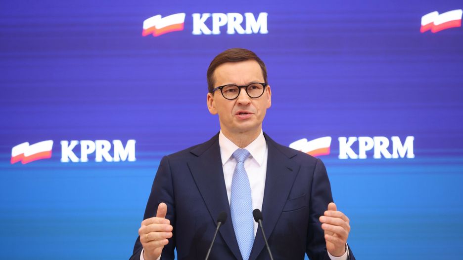 Konferencja premiera Mateusza Morawieckiego24.03.2022 Warszawa Konferencja prasowa premiera Mateusza Morawieckiego fot. Andrzej Iwanczuk/REPORTER
n/z: Mateusz MorawieckiAndrzej Iwanczuk/REPORTER