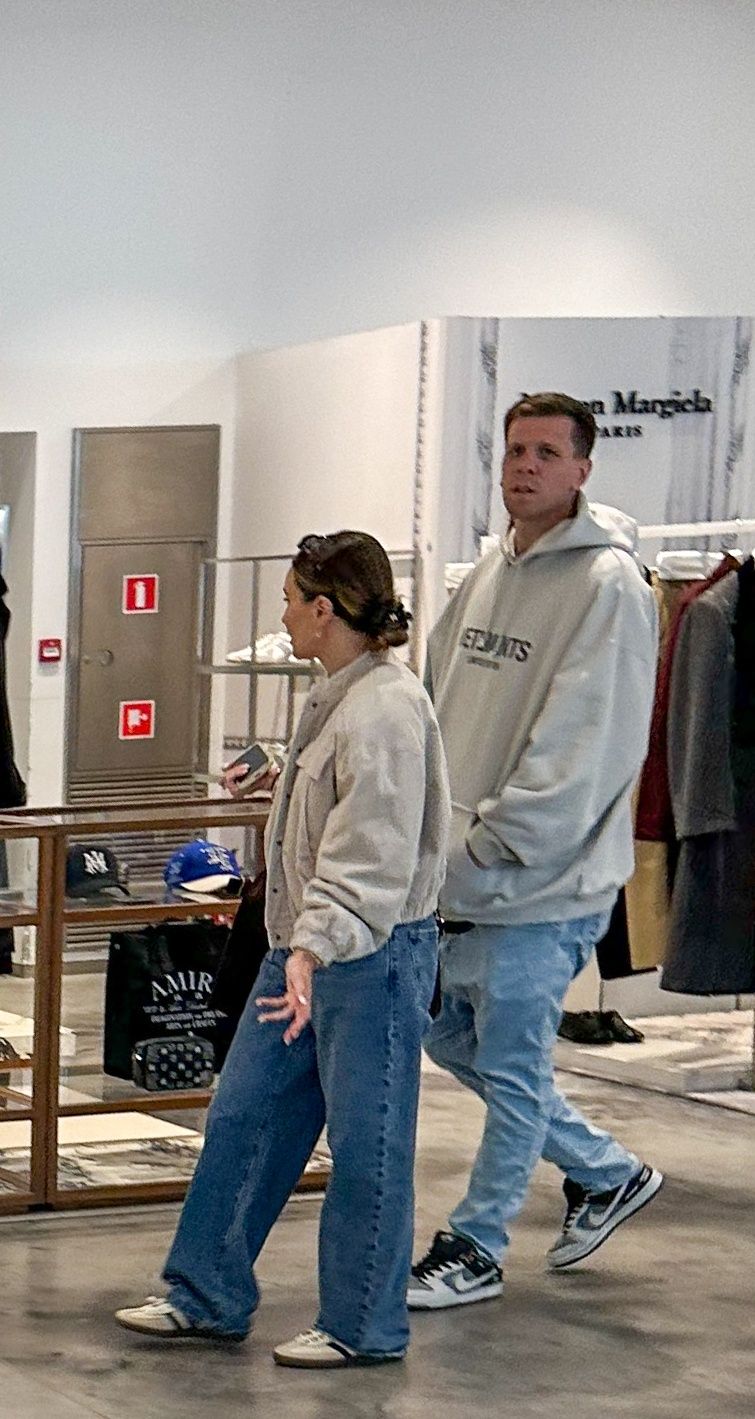 Wojciech Szczęsny na zakupach z Mariną u boku