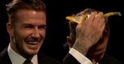 David Beckham rozbija sobie jajko na głowie!