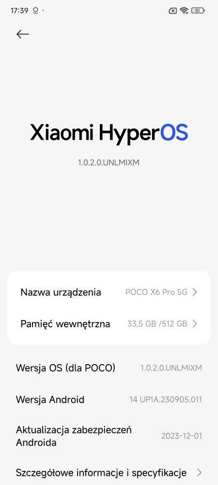 Wiele zmian w HyperOS względem MIUI dotyczy innego rozmieszczenia opcji na głębszych poziomach menu.