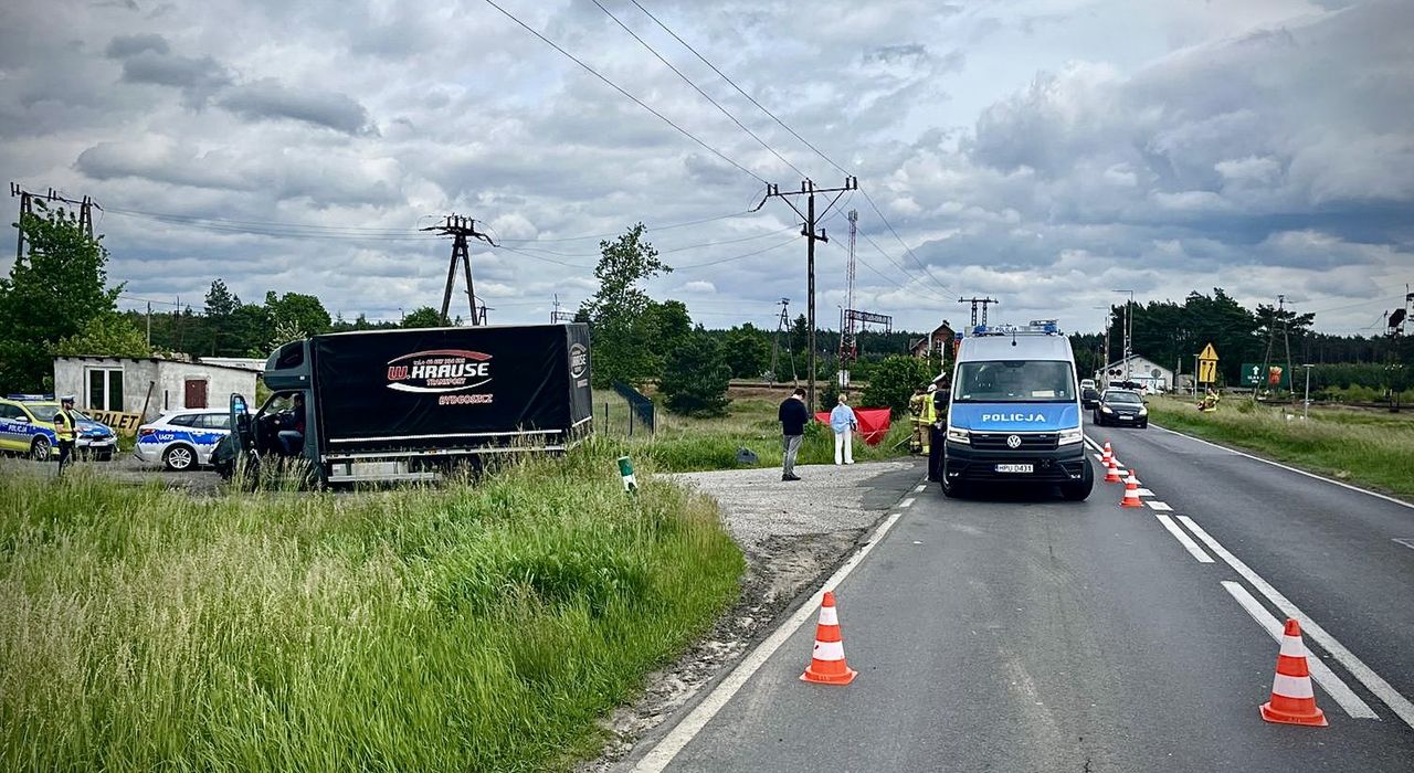 Wypadek na DK10. Nie żyje motocyklista
