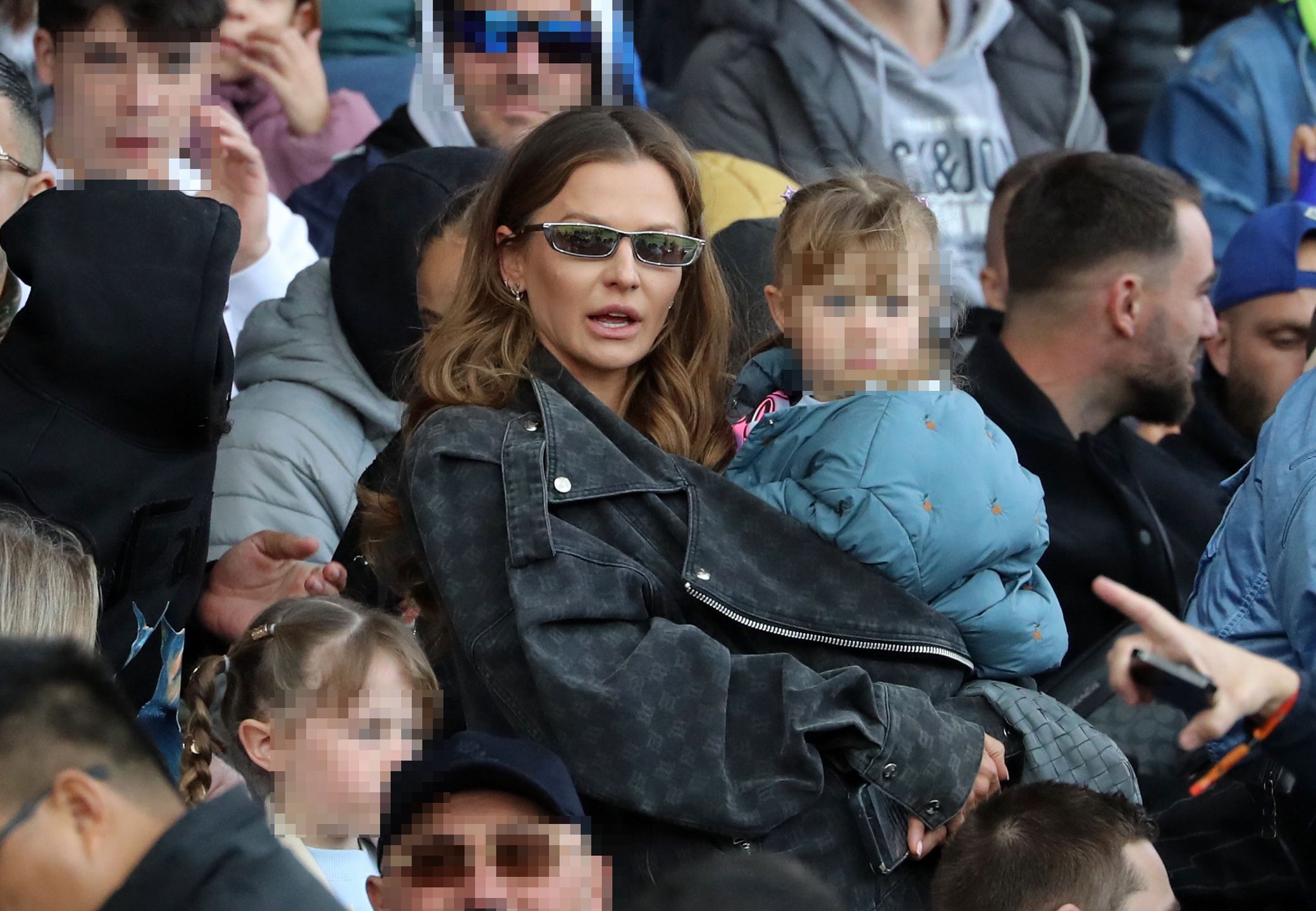 Anna Lewandowska na meczu