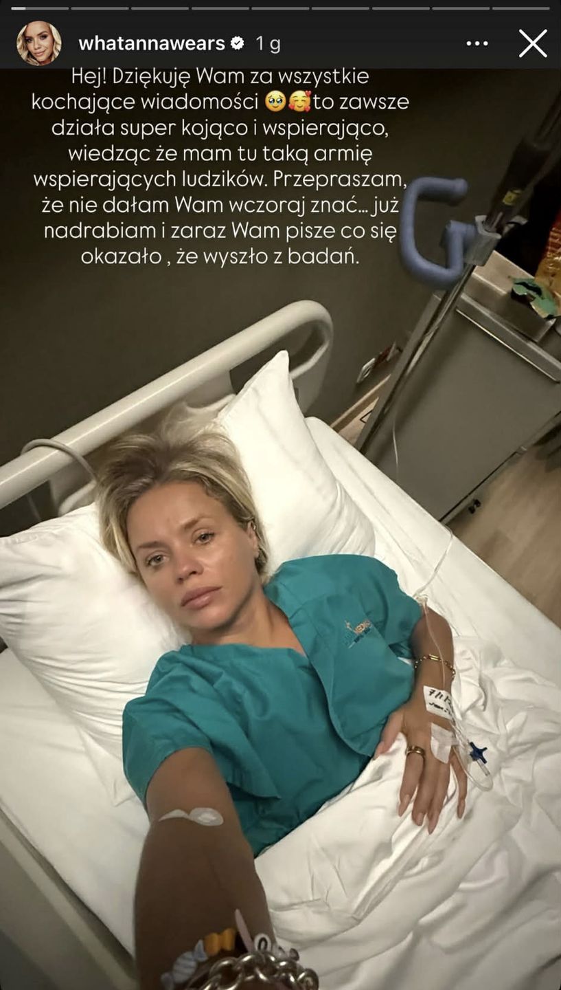 Anna Skura w szpitalu