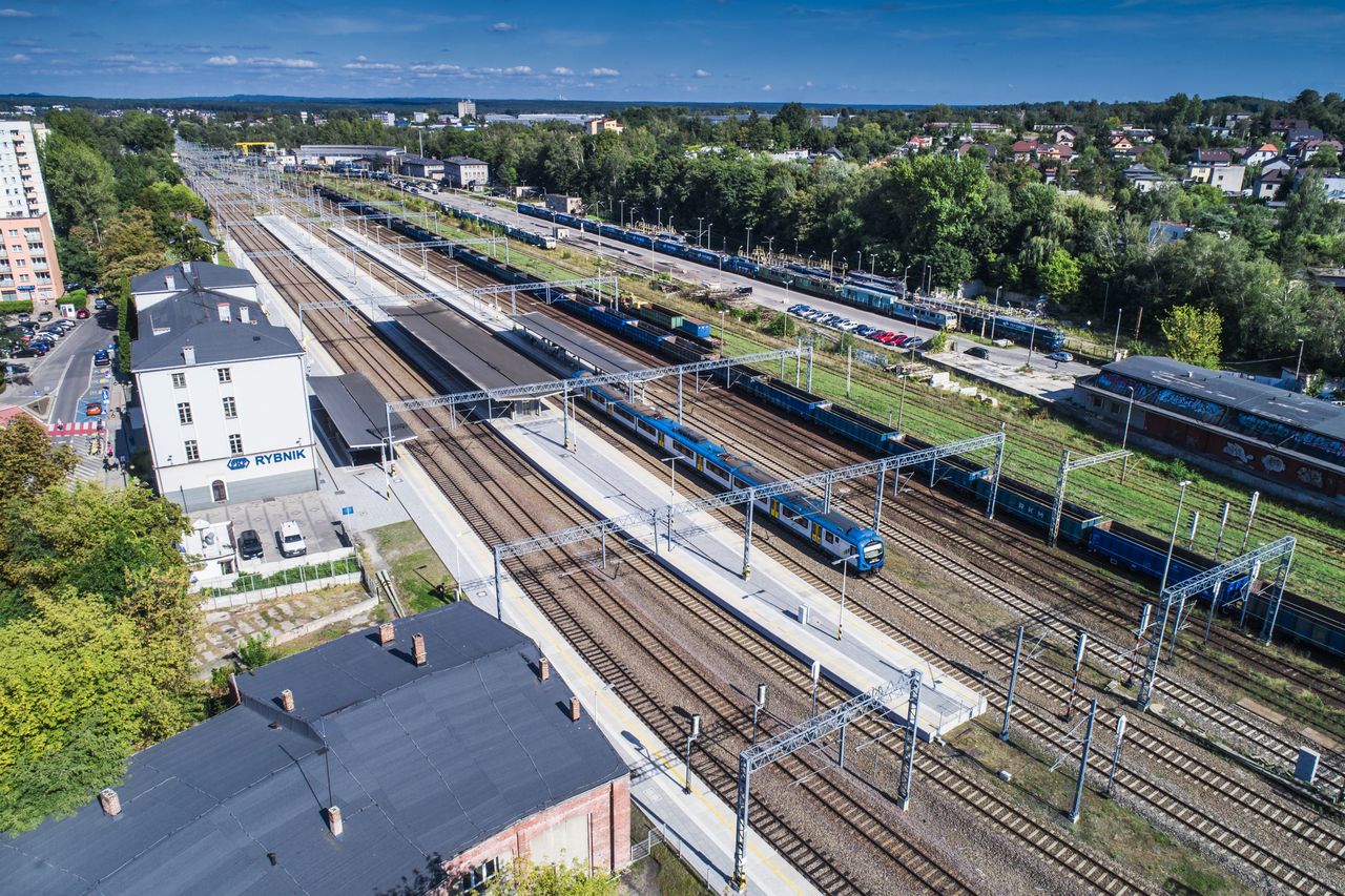 Prace na liniach kolejowych na odcinku Chybie – Żory – Rybnik – Nędza/Turze