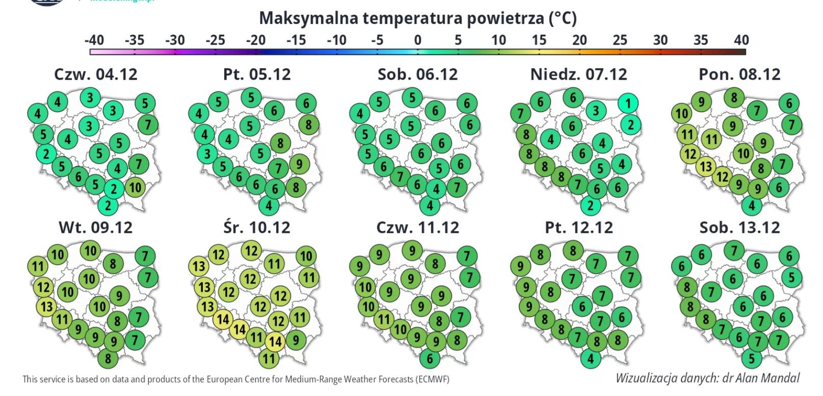 Czeka nas nawet 14 stopni w grudniu.