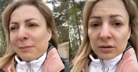 Magdalena Narożna pokazała się ze łzami w oczach i opuchniętą twarz. Przez alergię trudno było jej mówić (FOTO)