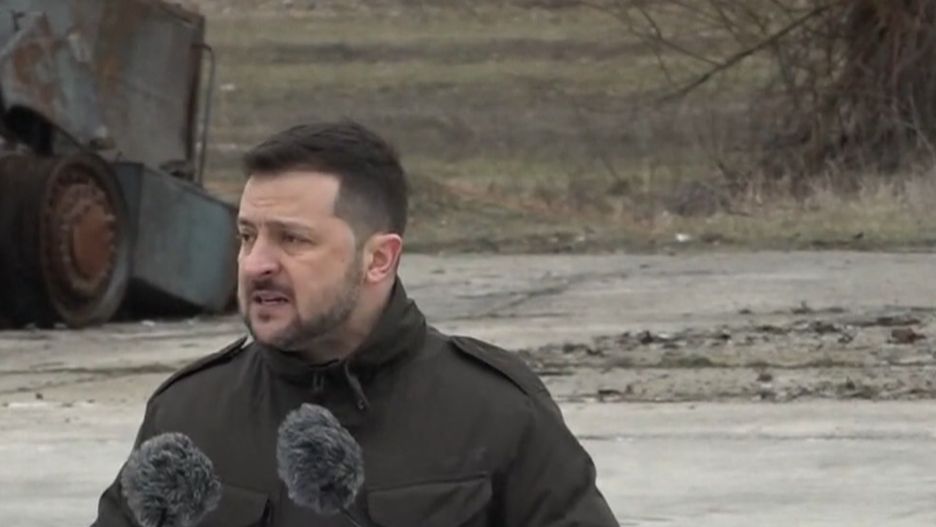 Wołodymyr Zełenski w rocznicę wybuchu wojny