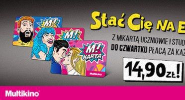 Multikino rozszerza na cały kraj M!Kartę dla studentów i młodzieży