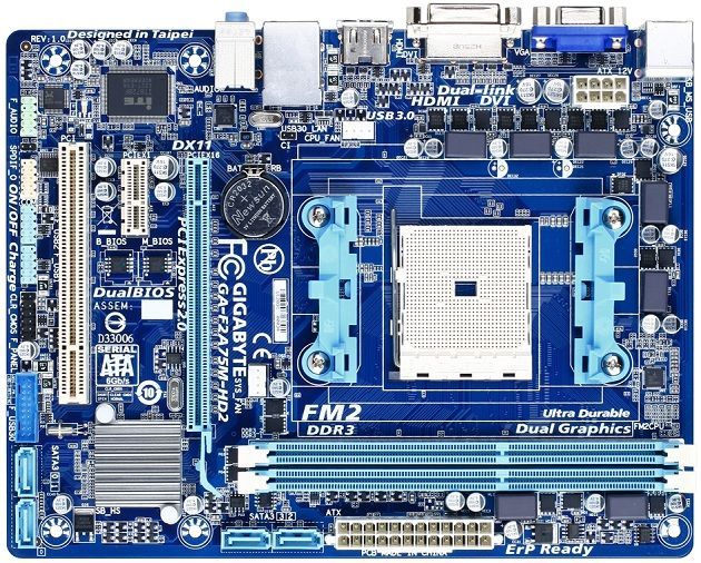 Gigabyte GA-F2A75M-HD2 płyta gł&oacute;wna zdjęcie