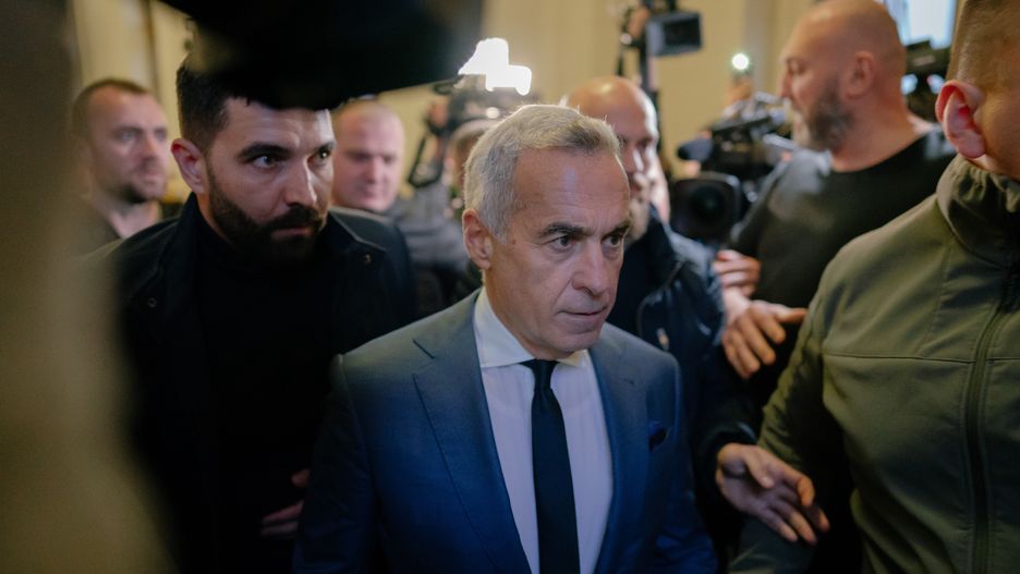 Calin Georgescu, Romania's presidential candidate, inside the Bucharest Court of Appeal, in Bucharest, Romania, on Monday, Dec. 30, 2024. Romania's top court annulled the presidential ballot following accusations of Russian meddling. Photographer: Andrei Pungovschi/Bloomberg via Getty Images