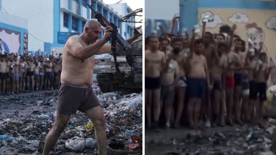 Poddający się bojownicy Hamasu